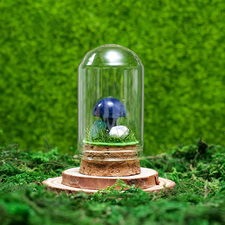 Couvercle en verre Olivenorma Décoration champignon en cristal naturel