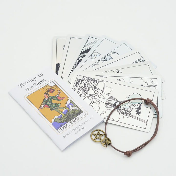 Cartes de tarot Olivenorma bronzantes en feuille d'or brillantes au laser