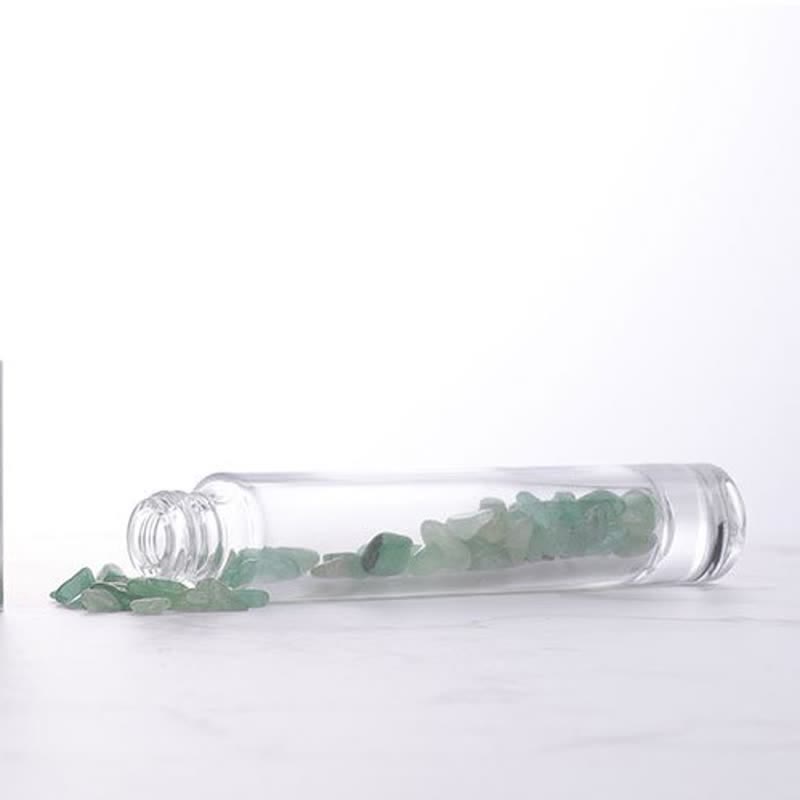 Bouteille d'huile essentielle à bille Olivenorma avec décoration en cristal