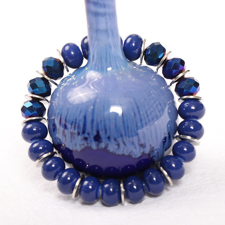 Ensemble de bracelets à perles avec pendentif en forme de cœur et ailes d'éléphant Olivenorma