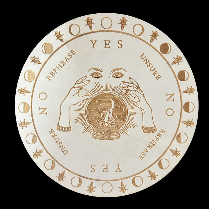 Jeu de tarot avec pendule divinatoire en bois Olivenorma