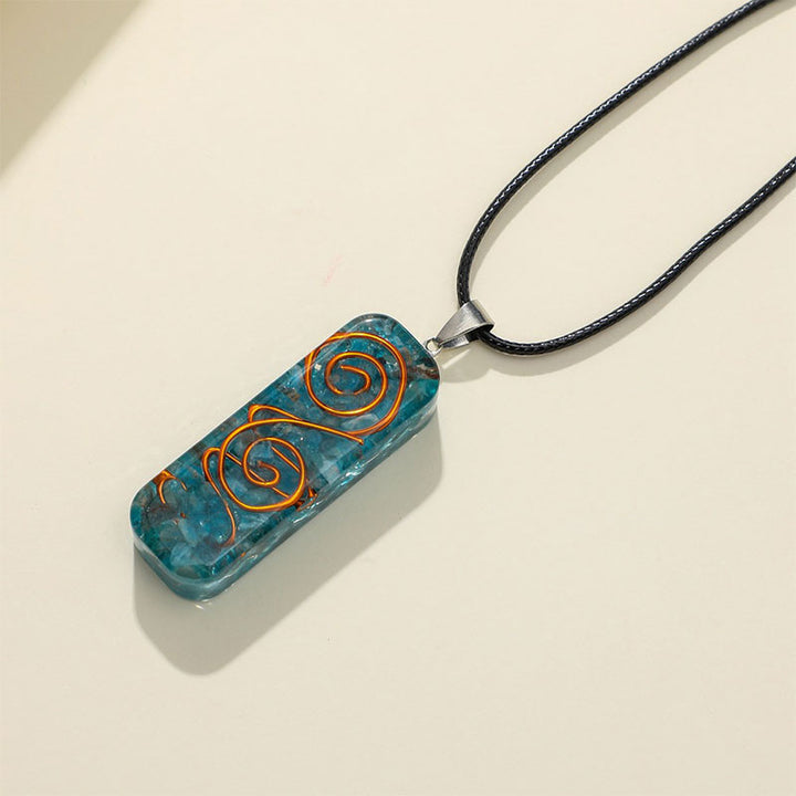 Collier de guérison en cyanite Olivenorma