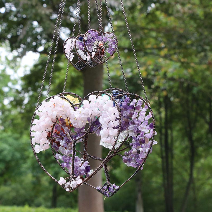 Ornements de décoration d'arbre de vie d'amour de chakra Olivenorma