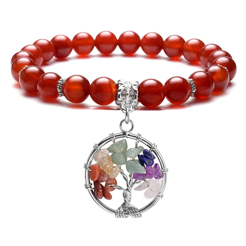 Bracelet Chakra Arbre de Vie Améthyste