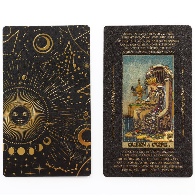 Cartes de tarot pour débutants avec mots-clés significatifs