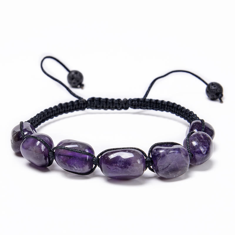 Bracelet tressé pour homme avec perles en cristal et pierres précieuses des 7 chakras Olivenorma