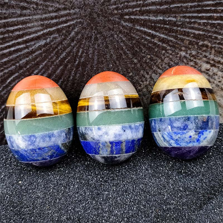 Œuf en cristal de l'esprit créatif du chakra de Pâques Olivenorma