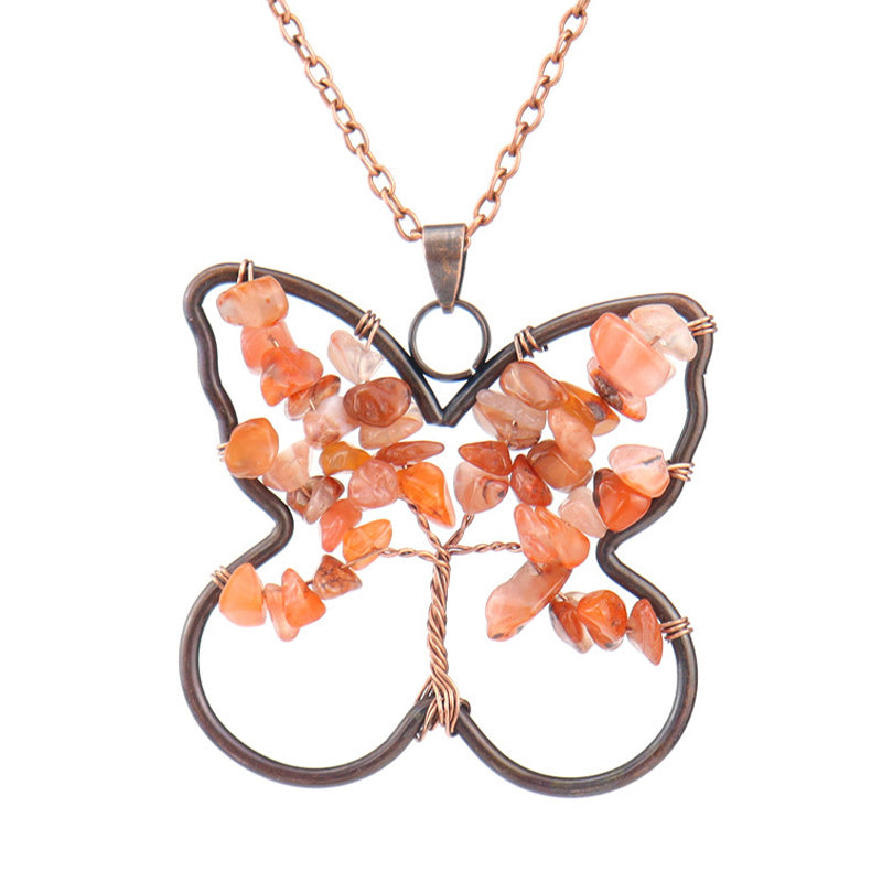 Collier de guérison Chakra Papillon