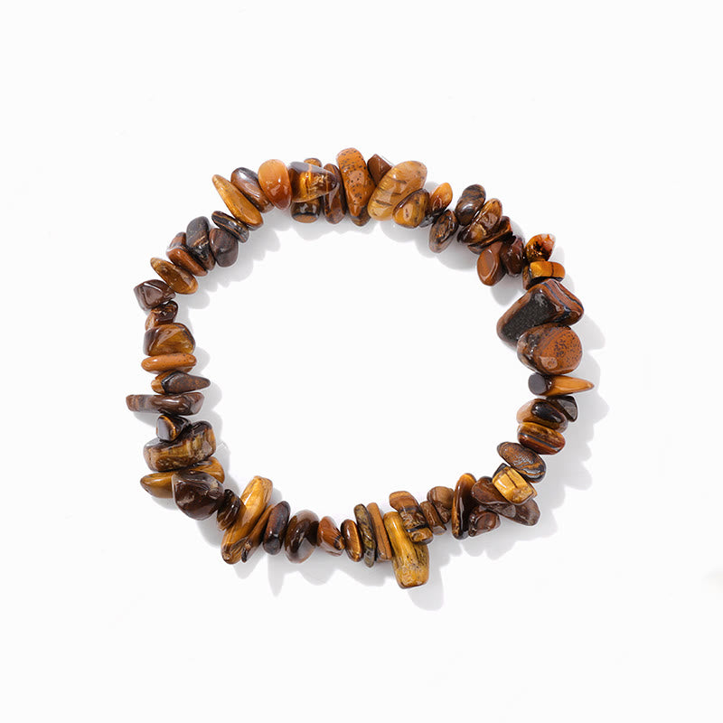 Bracelet en gravier irrégulier naturel coloré Olivenorma