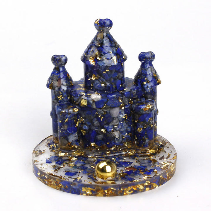 Support de téléphone portable en époxy avec gravier en cristal naturel Olivenorma