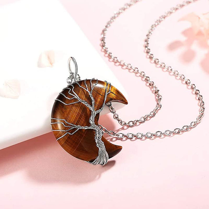 Collier de lune en cristal naturel Olivenorma