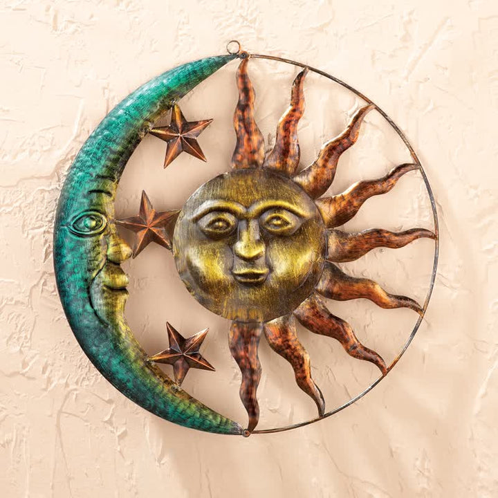 Décoration murale Olivenorma Soleil Lune Visage