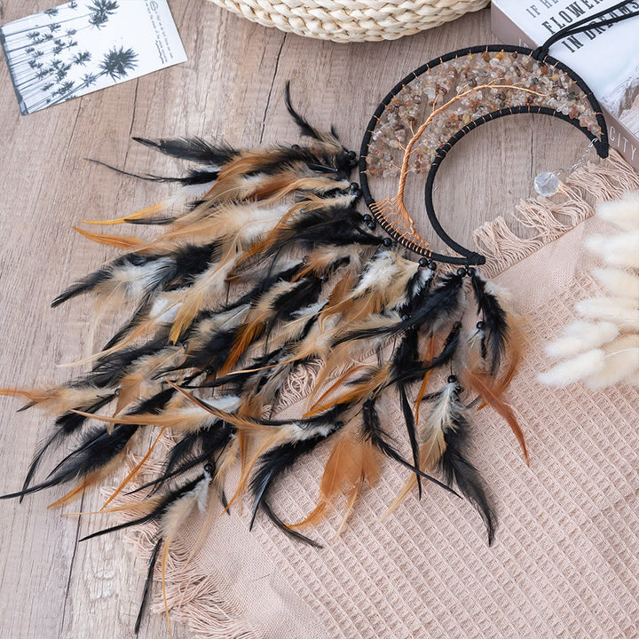 Arbre de vie tissé en gravier naturel Olivenorma Attrape-rêves lunaire