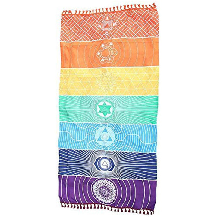 Tapis de yoga arc-en-ciel Chakra Olivenorma