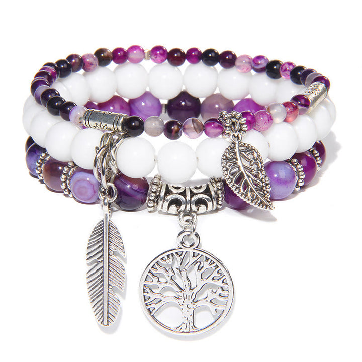 Ensemble de 3 bracelets Arbre de vie Olivenorma « Moments de guérison de la nature »