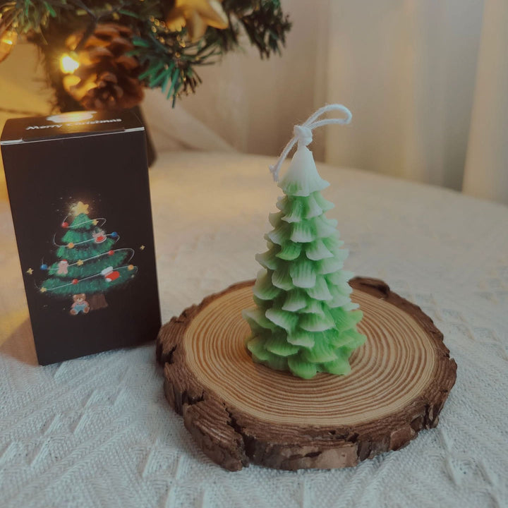 Bougie sculptée pour sapin de Noël Olivenorma