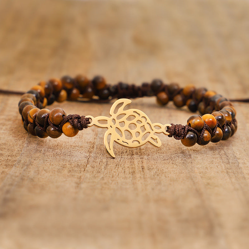 Bracelet Tortue en Pierre Naturelle