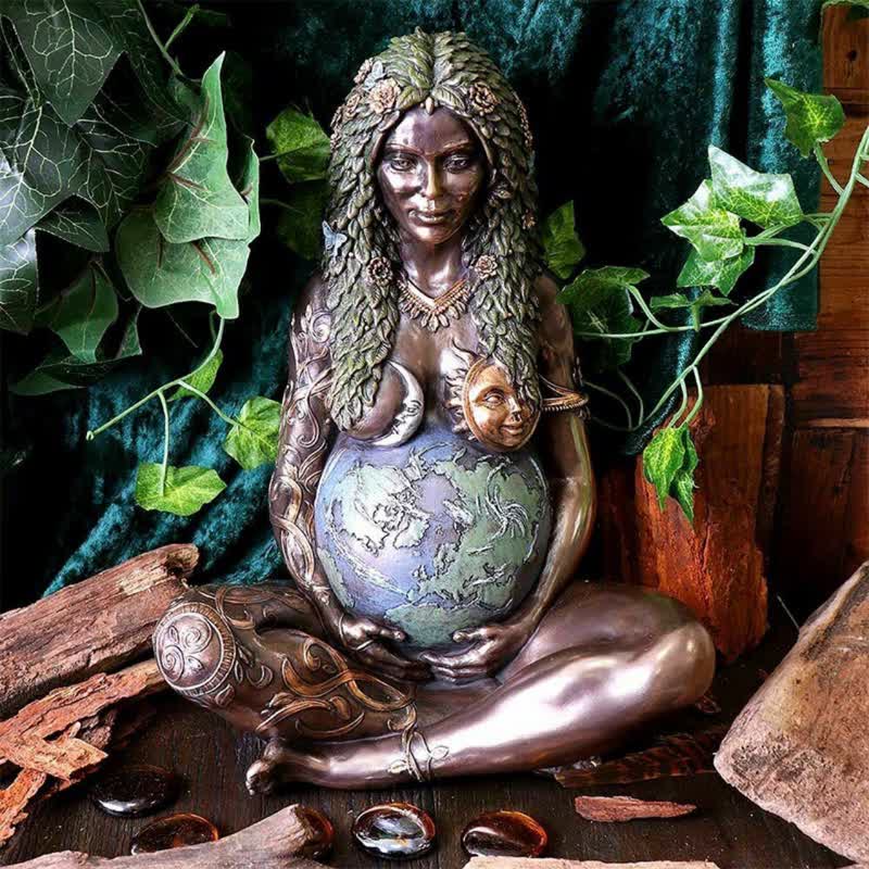 Statue décorative d'art de la Terre Mère Olivenorma