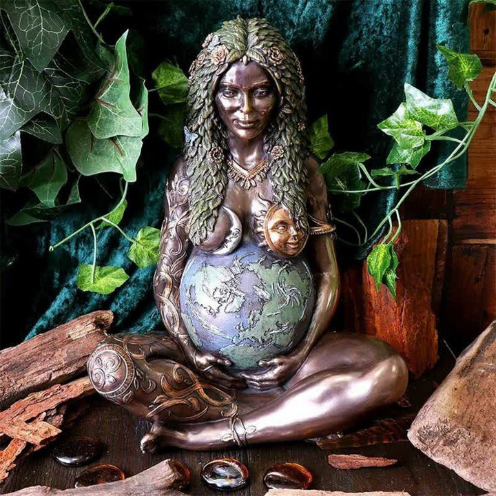 Statue décorative d'art de la Terre Mère Olivenorma