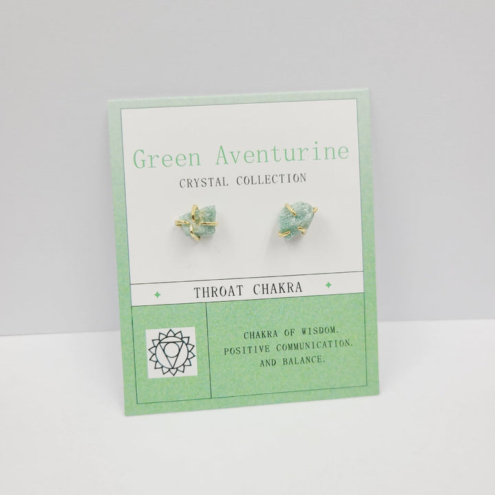 Boucles d'oreilles en pierre brute pour le 12e anniversaire Olivenorma