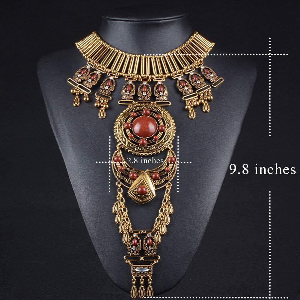 Collier de corps avec chaîne et pierres précieuses de style bohème Olivenorma