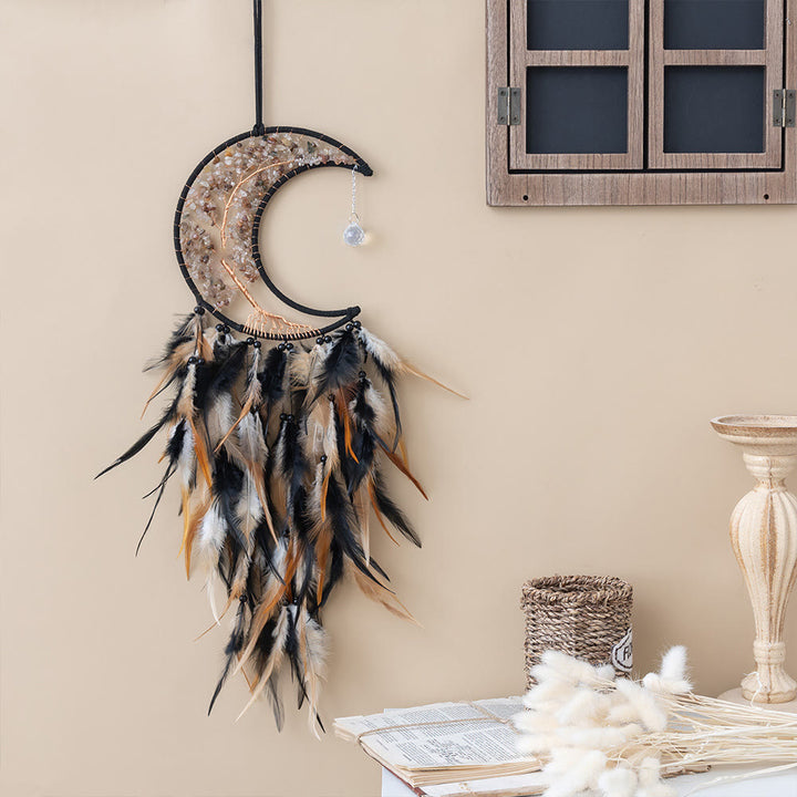 Arbre de vie tissé en gravier naturel Olivenorma Attrape-rêves lunaire