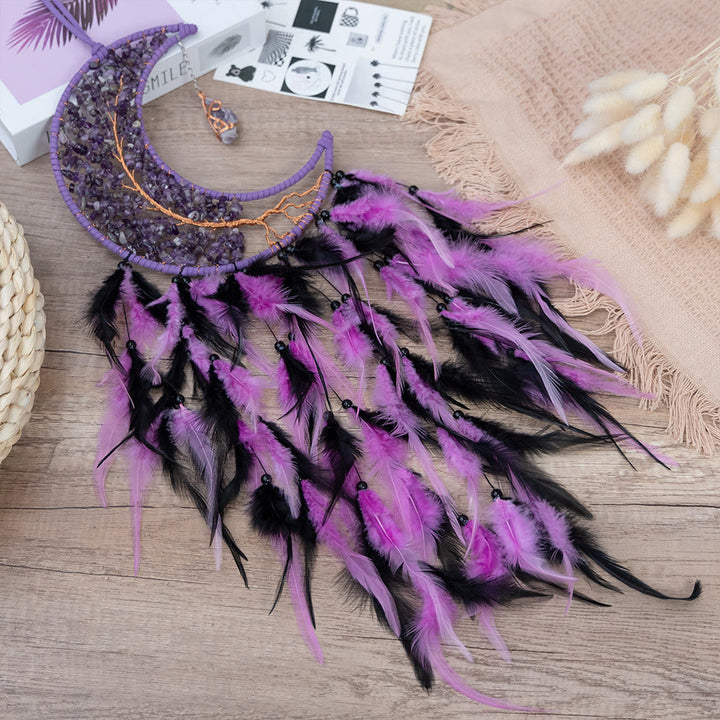 Arbre de vie tissé en gravier naturel Olivenorma Attrape-rêves lunaire