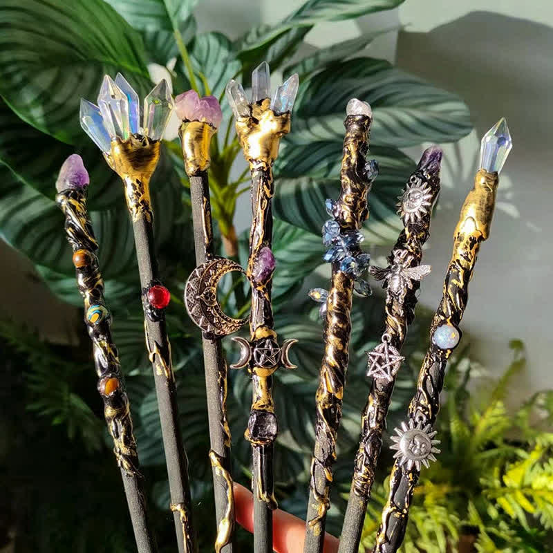 Baguettes de cristal de fée de la lune et du soleil Olivenorma