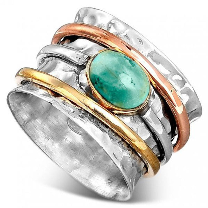 Bague porte-bonheur en pierre de lune Olivenorma
