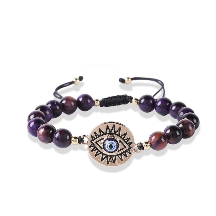 Bracelet de protection contre le mauvais œil œil de tigre