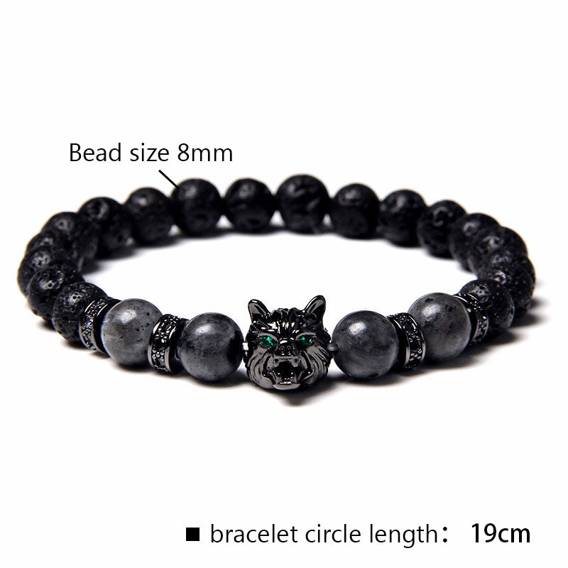 Bracelet Loup Tourmaline Noire