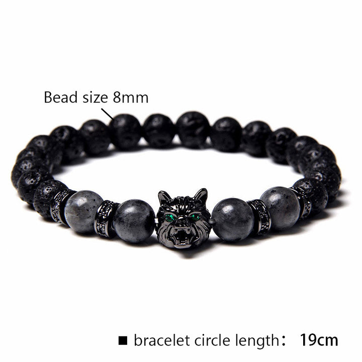 Bracelet Loup Tourmaline Noire