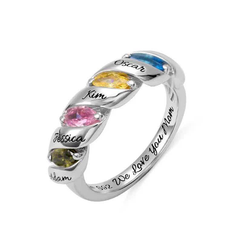 Bague de naissance personnalisée et gravée Olivenorma Memory