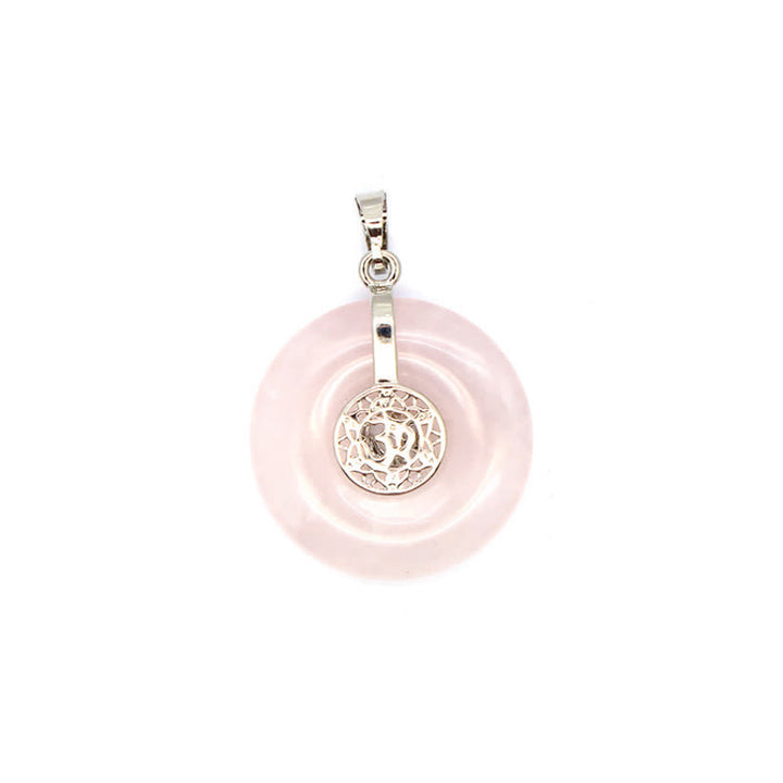 Collier Arbre de vie avec boucle de paix en cristal naturel Olivenorma