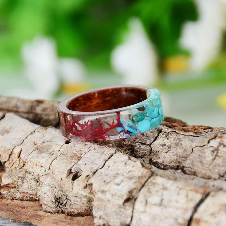 Olivenorma Intellectuel et optimiste - Bague en bois faite à la main