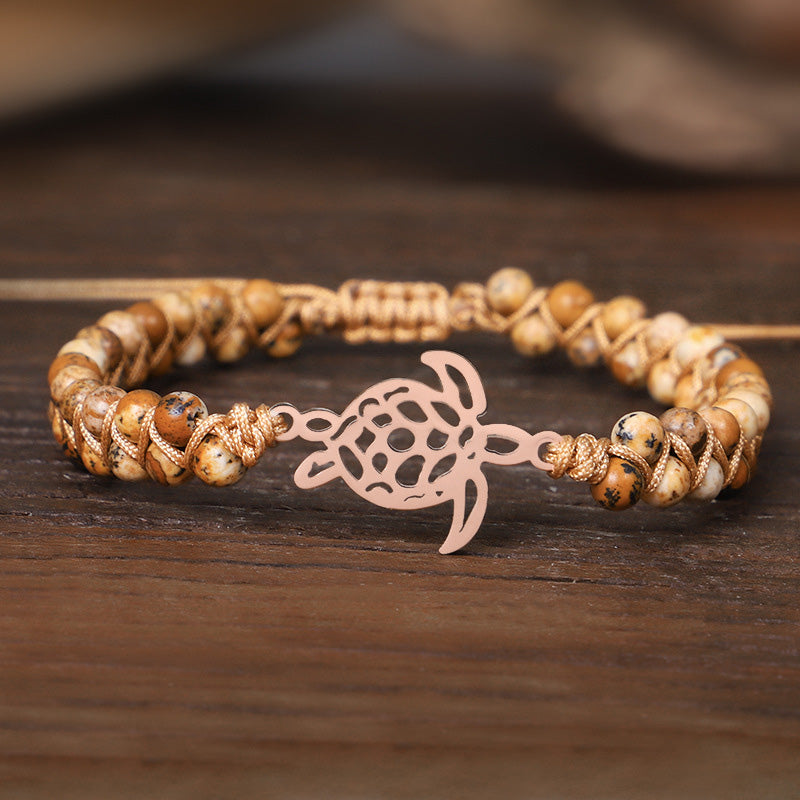 Bracelet Tortue en Pierre Naturelle