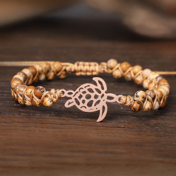Bracelet Tortue en Pierre Naturelle