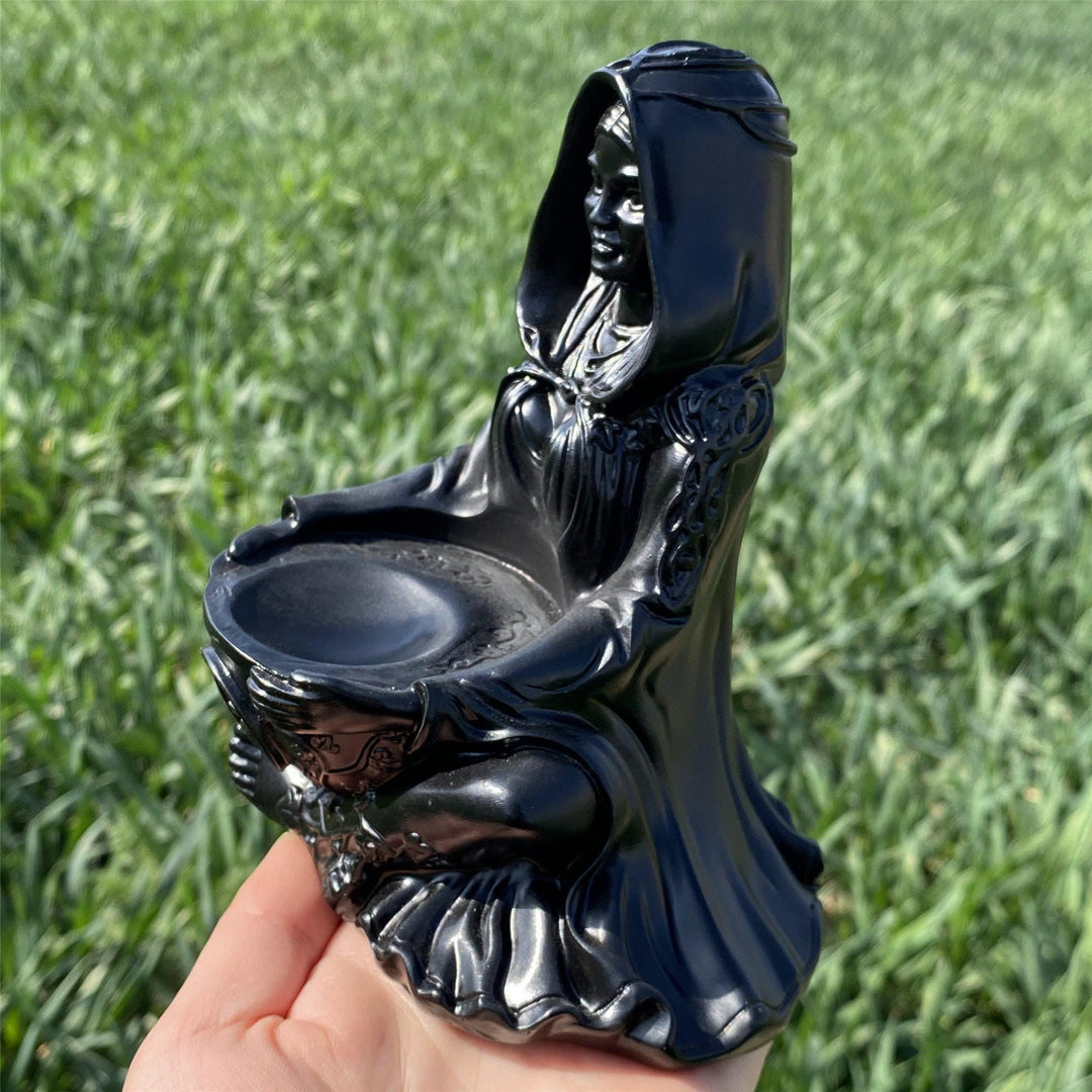 Décoration en pierre précieuse en résine de la déesse de la Terre Mère Olivenorma