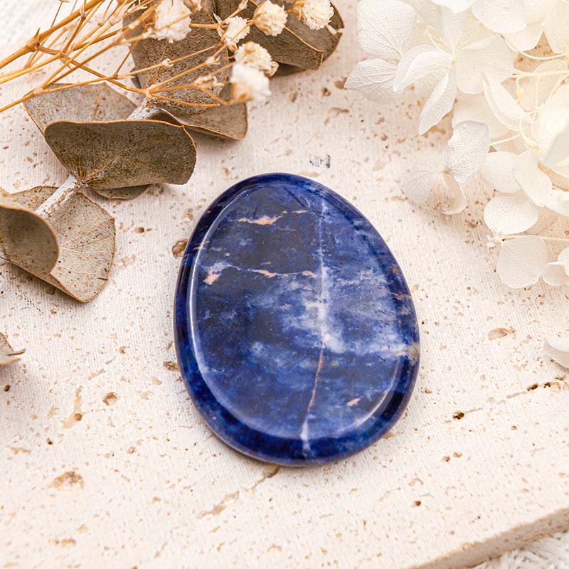 Sodalite Olivenorma Pierre apaisante pour le pouce