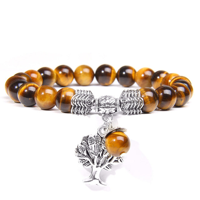 Bracelet Arbre de Vie en Cristal Naturel