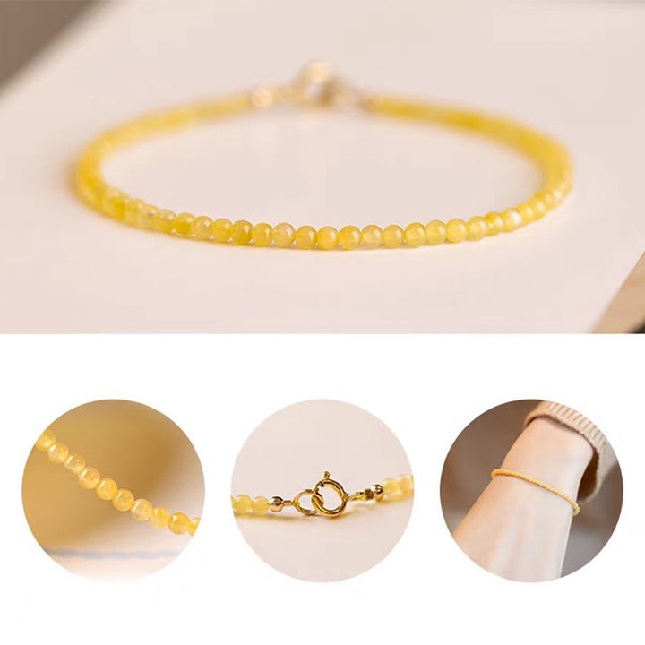 Rich Stone - Bracelet de prospérité en pierres précieuses citrine