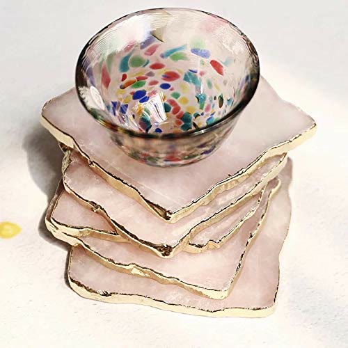 Décoration de dessous de verre en quartz rose Olivenorma - image 4