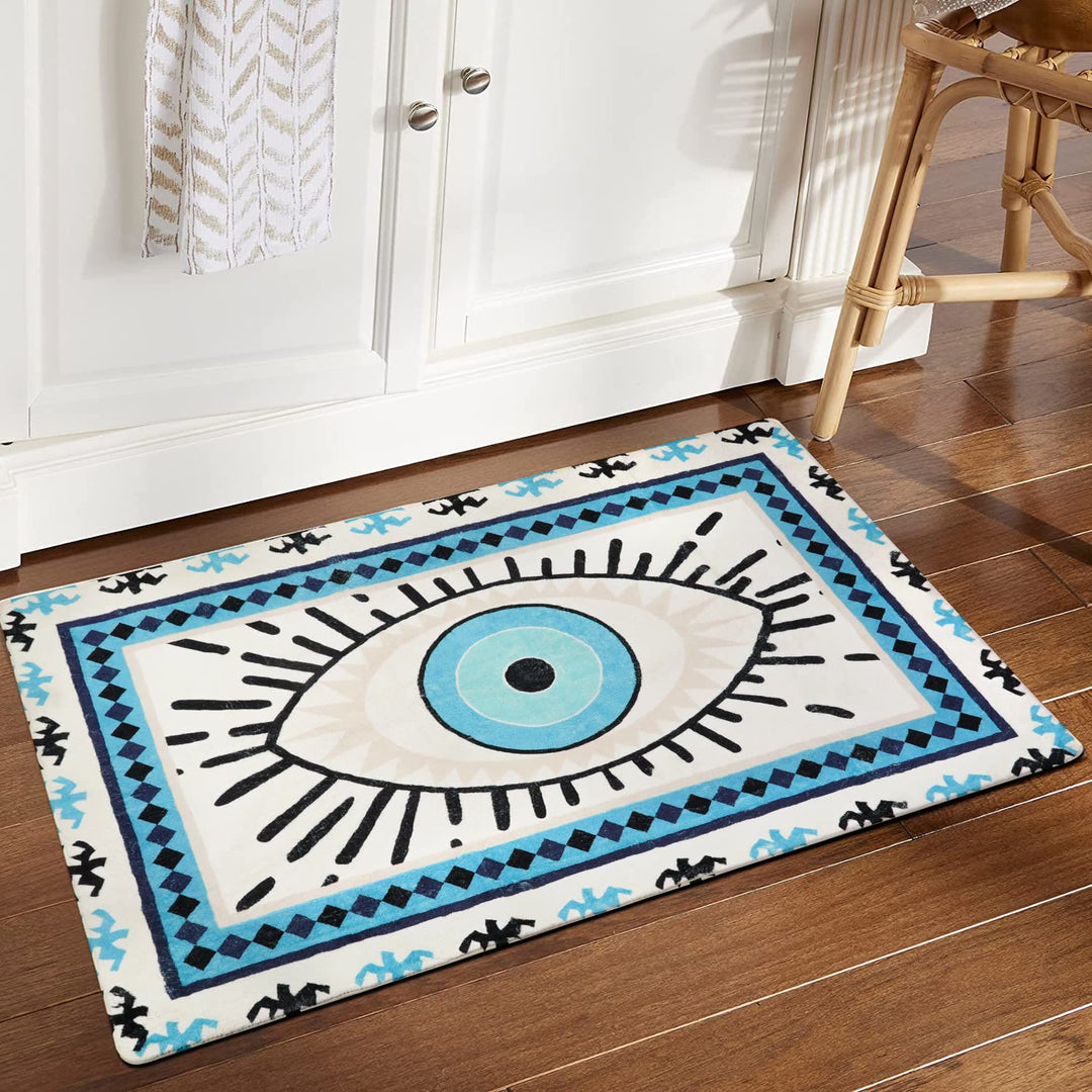 Tapis lavable antibactérien Olivenorma Blue Evil Eye