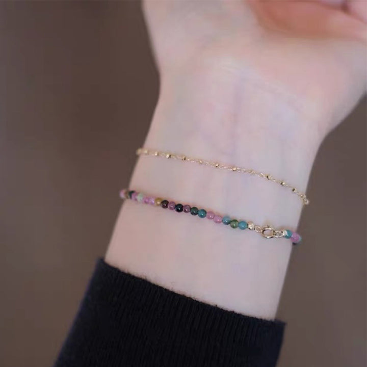 Mise à la terre - Bracelet en pierres précieuses fluorite