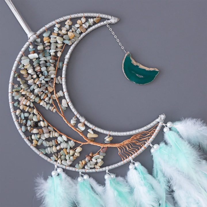 Arbre de vie tissé en gravier naturel Olivenorma Attrape-rêves lunaire