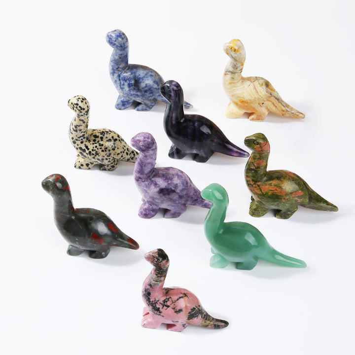 Olivenorma 2,5 pouces Cristal Dinosaure Home Doctor Décoration en pierres précieuses