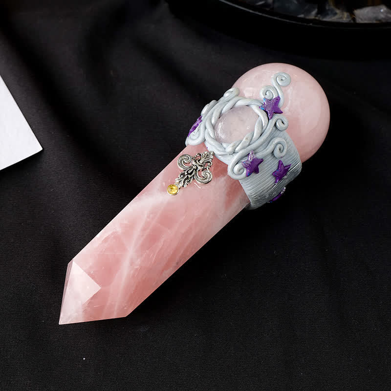 Baguettes en cristal de quartz rose naturel Olivenorma