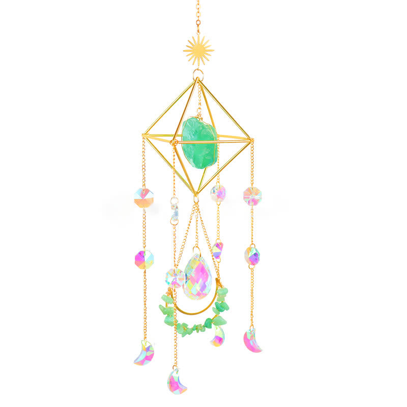 Ornement en pierre précieuse attrape-soleil en cristal Rainbow Maker Olivenorma