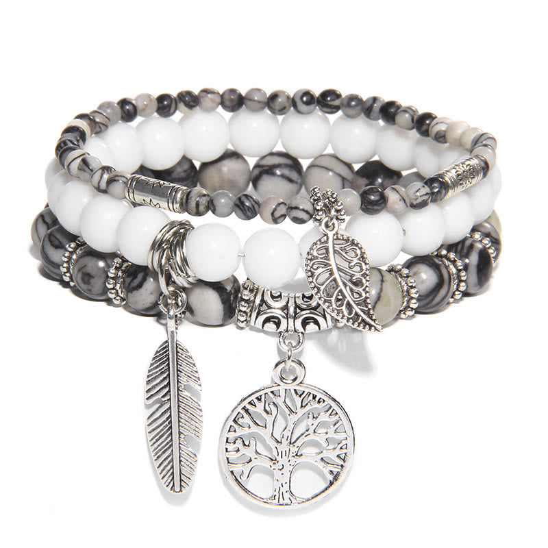 Ensemble de 3 bracelets Arbre de vie Olivenorma « Moments de guérison de la nature »