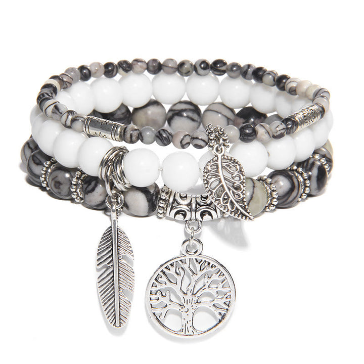 Ensemble de 3 bracelets Arbre de vie Olivenorma « Moments de guérison de la nature »